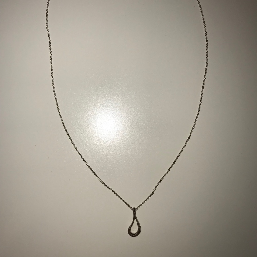Tiffany & Co. Elsa Peretti Open Teardrop Necklace